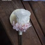 corsage de flores preservadas