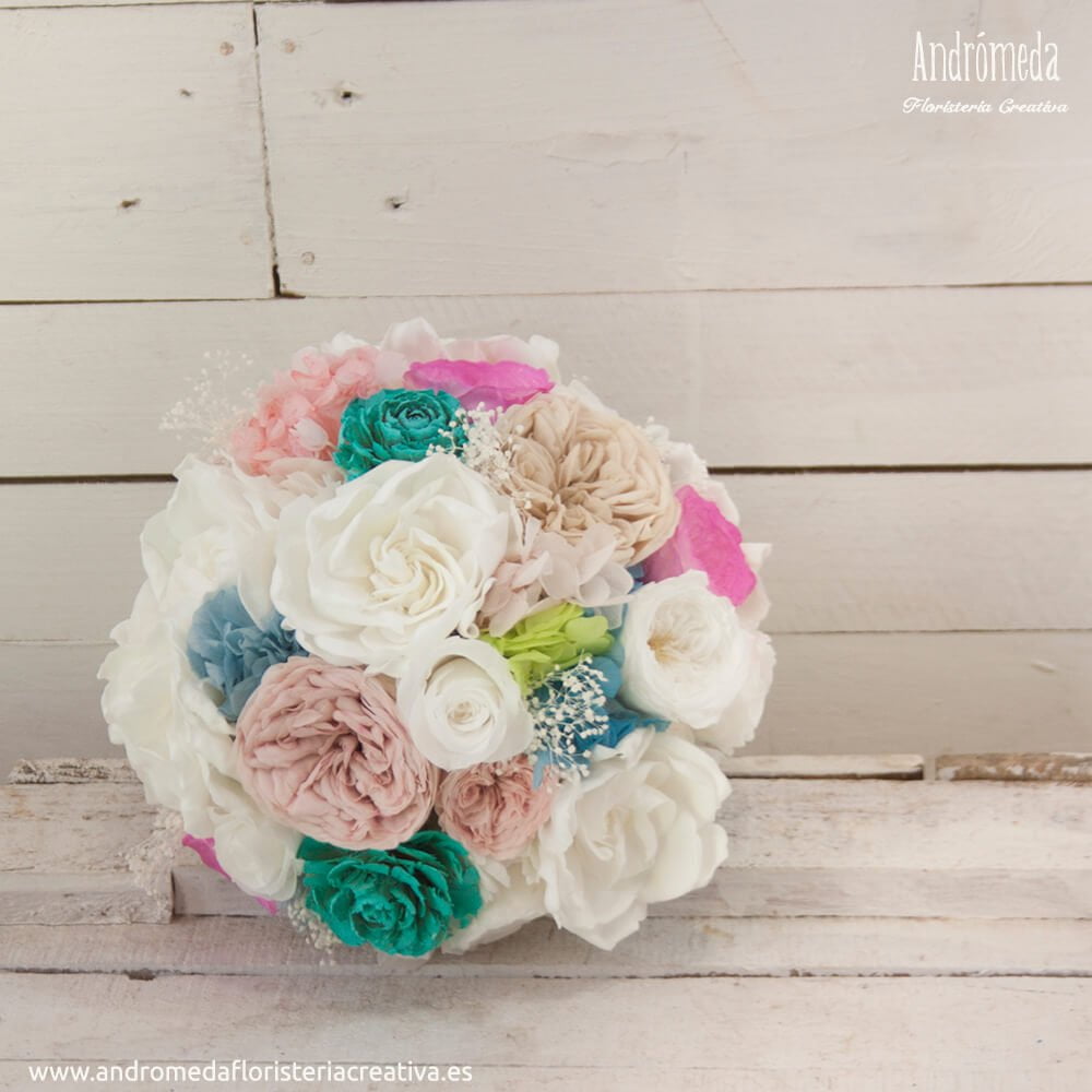 Ramo de novia preservado