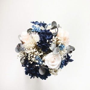 very blue ramo de novia