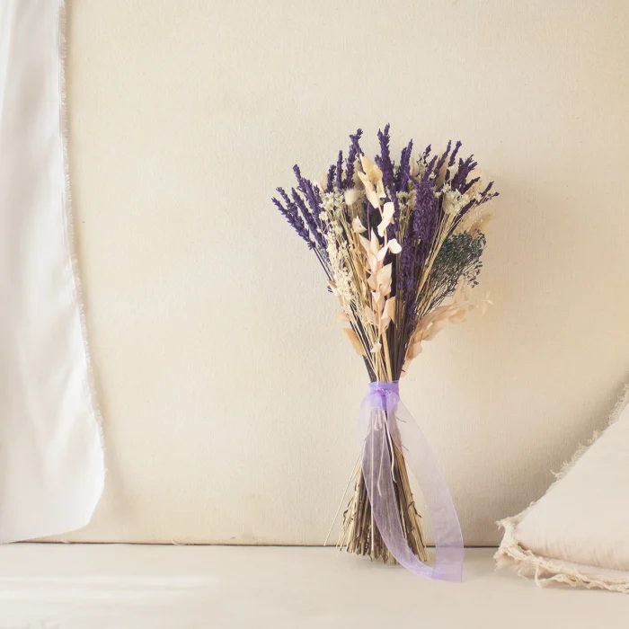 Lavender, ramo de flores secas y preservadas