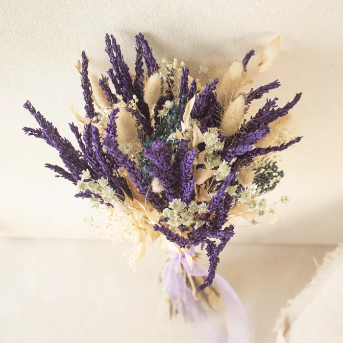 Lavender, ramo de flores secas y preservadas